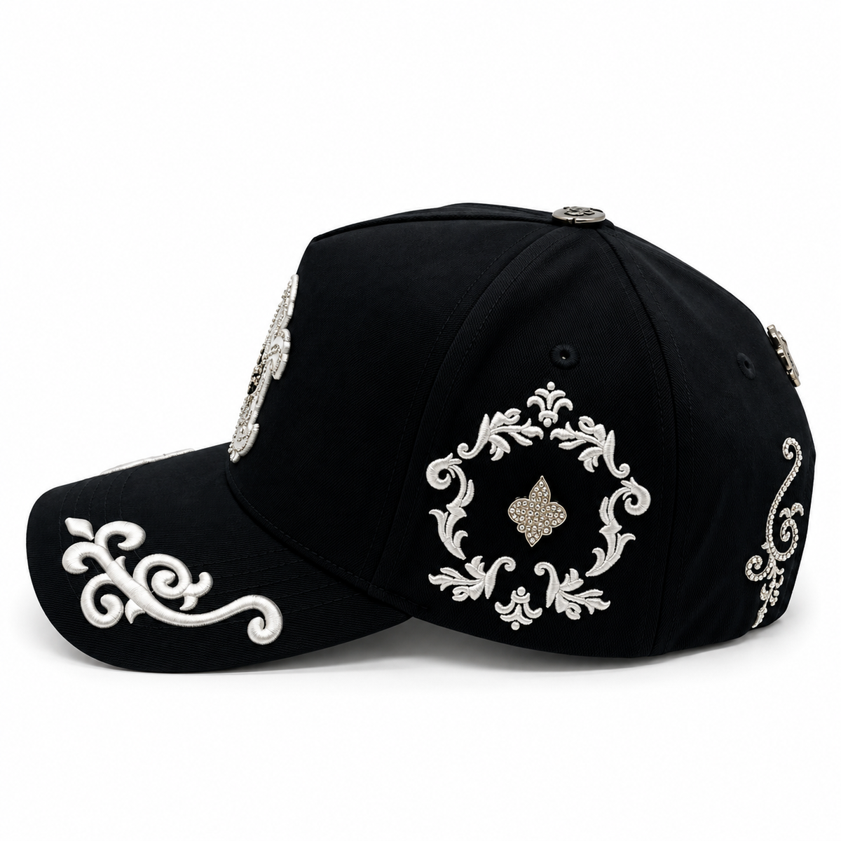 Nijayote Hats - "NY Crystals Black & White"