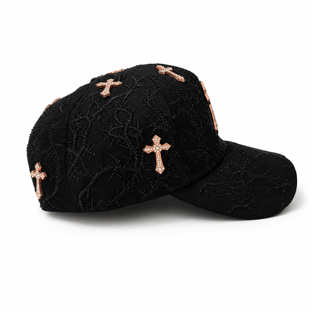 AB Hats - "NY Thorned 24K Rose Gold"