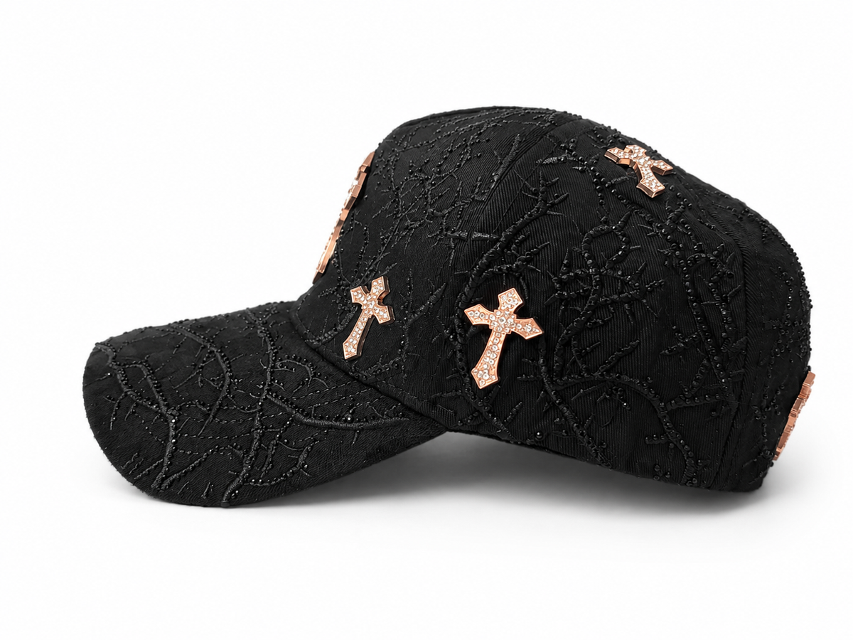 AB Hats - "NY Thorned 24K Rose Gold"