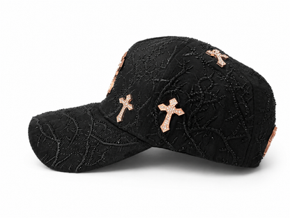 AB Hats - "NY Thorned 24K Rose Gold"
