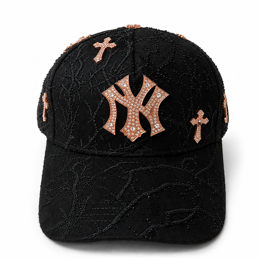 AB Hats - "NY Thorned 24K Rose Gold"