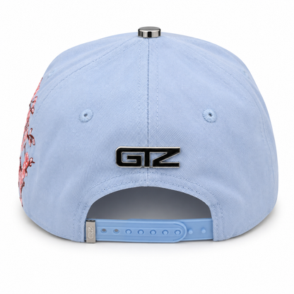 GTZ Hats - "Samurai Sakura Baby Blue"