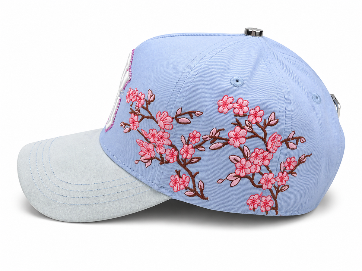 GTZ Hats - "Samurai Sakura Baby Blue"