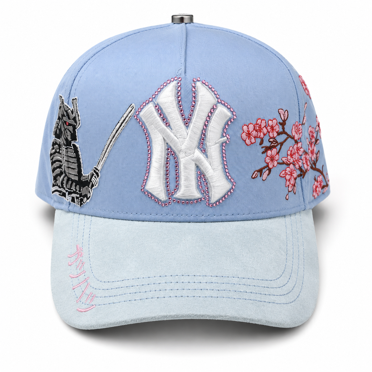 GTZ Hats - "Samurai Sakura Baby Blue"