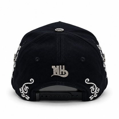 Nijayote Hats - "NY Crystals Black & White"