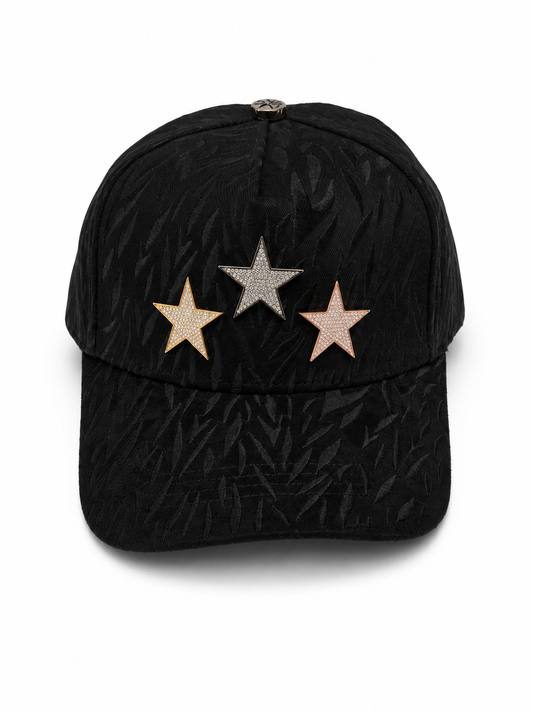 Vista frontal de la gorra VANTÉ™ Triple Star